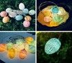 Easter Eggs String Lights Battery Operated LED Easter Eggs Shape String Lights Decorative Lamp For Easter Day Party Decoration 3m 20 lights