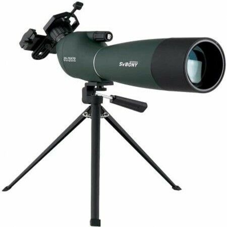 Spotting Scopes with Tripod,Hunting,25-75x70,Angled,Waterproof,Range Shooting Scope,with Phone Adapter,Compact, for Target Shooting,Birding,Stargazing,Wildlife Viewing