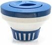 POOL Floating Pool Chlorine Dispenser Fits 1-3&quot; Tabs Bromine Holder Chlorine Floater (Blue)