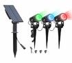 3Packs Solar Spotlights RGB Landscape Lights Color Changing Low Voltage Outdoor Solar Spotlight IP65