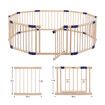 Wooden Baby Playpen Safety Gate Fence Play Room Barrier Yard Enclosure Activity Centre Foldable for Toddlers Kids 10 Panels