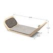 AFP Wood Cat Wall Mounted Bed Climbing Shelf Scratcher Soft Mat Pad Climber Catnip Ball Pet Furniture