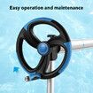 Pool Cover Roller Reel for Swimming Solar Blanket Safety Mat Above Ground Inground Outdoor Wheels Thermal Aluminium Adjustable 5.55m