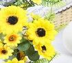 Sunflower Artificial Silk Flowers Tree Decoration