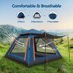 4 Person Instant Pop Up Beach Shade Camping Family Tent Shelter 240x240x156cm Blue