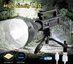 Spotlight LED Flashlight Powerful 200000LM Work Light Searchlight 4 Modes USB Recharge Portable Lantern Camping Outdoor Emergency Tool