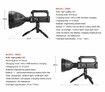 Spotlight LED Flashlight Powerful 200000LM Work Light Searchlight 4 Modes USB Recharge Portable Lantern Camping Outdoor Emergency Tool