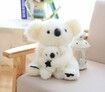 Koala Mom and Baby 28cm 12cm Plush Toy Stuffed Animal Toy Plush Doll (White)