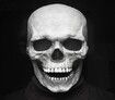 2022 Halloween Horror Decoration Full Head Skull Mask/Helmet Toys Movable Jaw Creative Unisex Funny