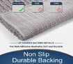 40cm x 60cm Chenille Bathroom Rug,Extra Soft and Cozy, Non-Slip,Super Absorbent Water