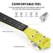 Melodic 21 inch Soprano Ukulele Instrument for Kids Adults Beginners Professionals Yellow