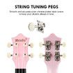 Melodic 21inch Soprano Ukulele Instrument for Kids Adults Beginners Professionals Pink