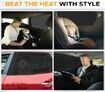 Baby Car Window Shades for Side Windows | Sun Shade for Car Heat and UV Protection  Pack of 2 (Large 40"x23")