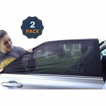 Baby Car Window Shades for Side Windows | Sun Shade for Car Heat and UV Protection  Pack of 2 (Large 40"x23")