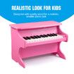 Melodic 25 Keys Mini Electric Keyboard Piano Toy for Children Hand-Eye Coordination Pink 