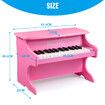 Melodic 25 Keys Mini Electric Keyboard Piano Toy for Children Hand-Eye Coordination Pink 