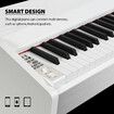 Melodic Hammer Action Keyboard Electric Digital Piano 88-Key Weighted 128 Polyphony 3 Pedals White