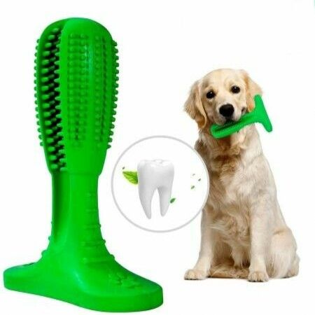 Dog Toothbrush Chew Toy,Dog Chew Toys for Aggressive,Dog Toothbrush Stick for Dog Teeth Cleaning