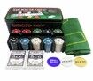 Gamie Texas Holdem Poker Game Set Includes Mat, 2 Card Decks, Chips, Chip Holder and Tin Storage Box  Gift for Kids and Adults