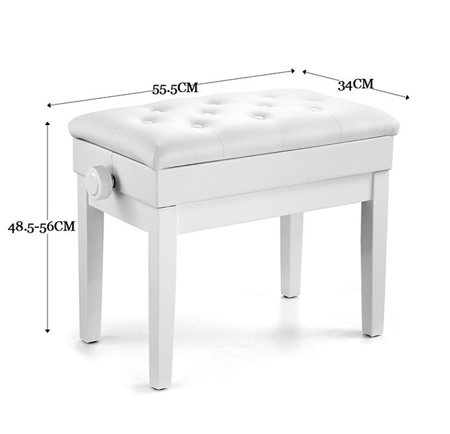 piano chair white