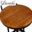 Levede 4x Industrial Bar Stools Kitchen Stool Wooden Barstools Swivel Vintage