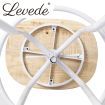 Levede Industrial Bar Stools Kitchen Stool Wooden Barstools Swivel Chair White