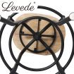 Levede Industrial Bar Stools Kitchen Stool Wooden Barstools Swivel Vintage Chair