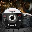 Traderight Flap Discs 125mm 5" Zirconia Sanding Wheel 120 # Sander Grinding x100