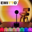 EMITTO USB Sunset Projection Lamp LED Modern Romantic Night Light Multi-colour