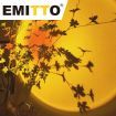 EMITTO USB Rainbow Sunset Projection Lamp LED Modern Romantic Night Light Decor