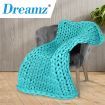 Dreamz Knitted Weighted Blanket Chunky Bulky Knit Throw Blanket 3KG Blue Green