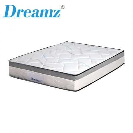 Dreamz Mattress Queen Size Bed Top Pocket Spring Medium Firm Premium Foam 25CM