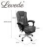 Levede Gaming Chair Office Computer Seat Racing PU Leather Executive Footrest