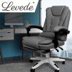 Levede Gaming Chair Office Computer Seat Racing PU Leather Executive Footrest