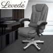 Levede Gaming Chair Office Computer Seat Racing PU Leather Executive Footrest