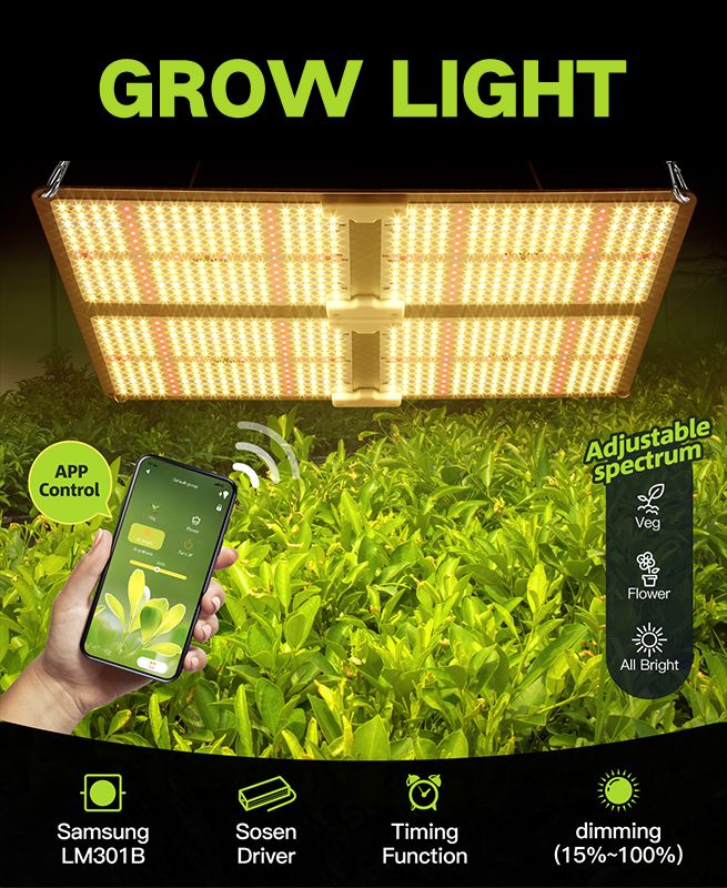 4000W Wireless Full Spectrum Indoor LED Plant Grow Light Lamp