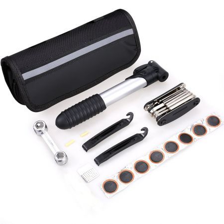 Speedrid Bike Repair Tool Kit Included Mini Pump & 16 in 1 Bike Multi Tool