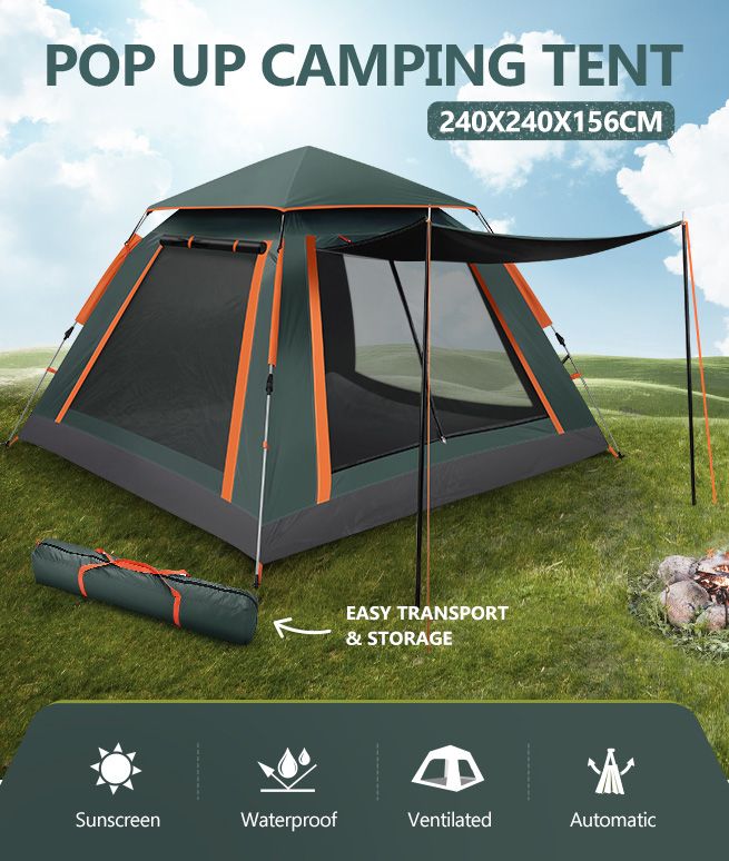 Outdoor Camping Tent Pop-Up Fun-play Automatic Instant Beach Playground Shelter 
