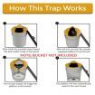 5 Gallon Bucket Lid Mouse Rat Trap, Automatic Reset Flip and Slide Mouse Trap