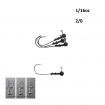 Vike 1/16 oz Round Tungsten Jig Head, Size 2/0 Hook, 4 pack