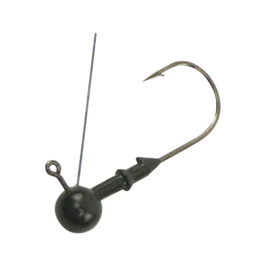 Vike 1/16 oz Weedless Round Tungsten Jig Head, Size 2/0 Hook, 4 pack