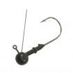 Vike 1/8 oz Weedless Round Tungsten Jig Head, Size 1/0 Hook, 3 pack