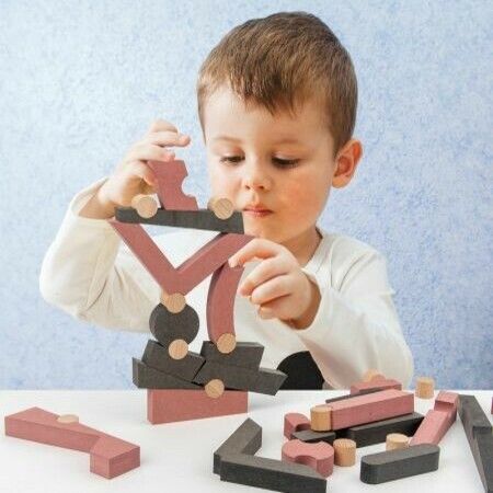 38pcs Wooden Balancing Blocks Kids Educational Toys For Children Stacking Game