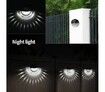 Outdoor Solar Lights Wireless Auto On Off Dusk to Dawn Waterproof LED Fence Lighting Set 4 Pack for Garden Decoration