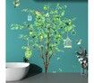 2PCS Self-Adhesive Plant Wall Murals ,DIY Wall Stickers with Green Trees 90x60cm