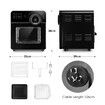 Multifunction 14L Air Fryer Convection Toaster Oven 16 Cooking Presets Stainless Steel Rotisserie