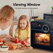 Multifunction 14L Air Fryer Convection Toaster Oven 16 Cooking Presets Stainless Steel Rotisserie