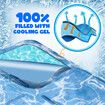 Pet Cooling Mat Dog  Pad Cool Gel Cat Bed for Crate Bed Sofa Kennel L Size