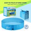 Pet Swimming Pool Dog Paddling Portable Bath Tub Foldable for Cat Pet Children L Size