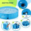 Pet Swimming Pool Dog Paddling Portable Bath Tub Foldable for Cat Pet Children L Size